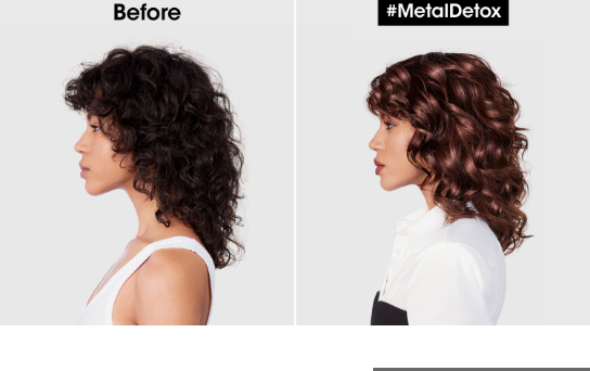Modelka przed i po Metal Detox